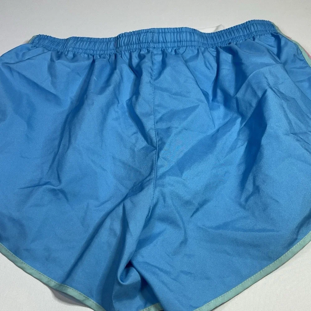 Buc-ees Womens Small Shorts Texas Blue Pink Athletic‎ Swim Trunks S Bucees Retro